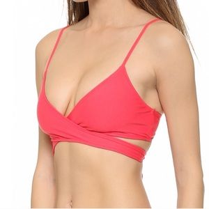 L’Space Coral Wrap Bathing Suit Top
